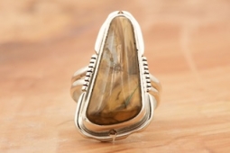 Mammoth Tooth Sterling Silver Ring